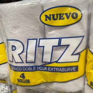 926 Papel Higienico Ritz 2H (amarillo) 12/4 rollos